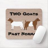 2 Ziegen Vergangenheit normal! - Fleisch von Rinde Mousepad (Mit Mouse)