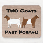 2 Ziegen Vergangenheit normal! - Fleisch von Rinde Mousepad (Vorne)