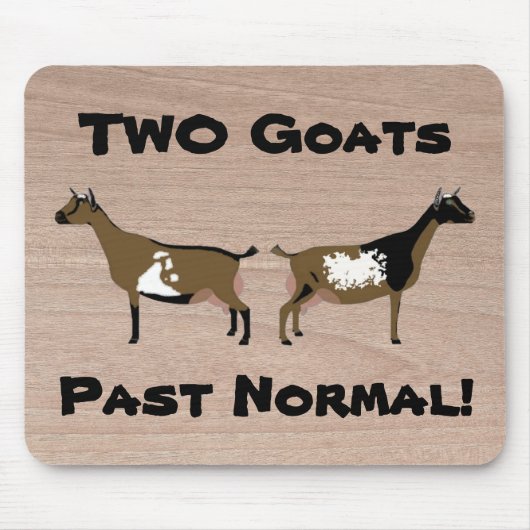 2 Ziegen Vergangenheit normal! - nigerianische Zwe Mousepad (Vorne)
