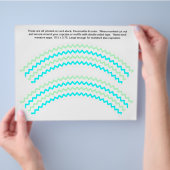 2 Zig zag Generic Personalize Cupcake Wrappers Flyer (Hand)