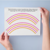 2 Zig zag Generic Personalize Cupcake Wrappers Flyer (Hand)