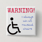 2 Zoll Abzeichen - Musikstühle Button (Vorderseite)