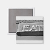 2 Zoll Quadrat Magnet (Vorderseite/Rückseite)
