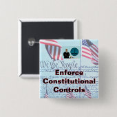 2 Zoll quadratischer Knopf Button (Vorne & Hinten)