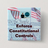 2 Zoll quadratischer Knopf Button (Vorderseite)