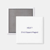 2 Zoll Quadratischer Magnet (Vorderseite/Rückseite)