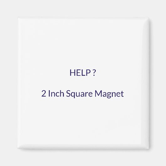 2 Zoll Quadratischer Magnet (Vorne)