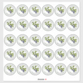 2 Zoll Regular Mason Jar Lid Vinyl Blueberry Jelly Aufkleber (Blatt)