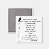 2-Zoll-Square-Gedichte-Magnet Magnet (Vorderseite/Rückseite)