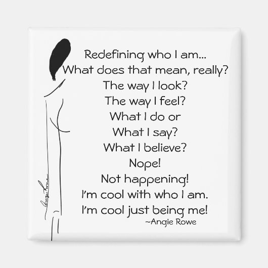 2-Zoll-Square-Gedichte-Magnet Magnet (Vorne)