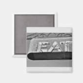 2 Zoll Square Magnet (Vorderseite/Rückseite)