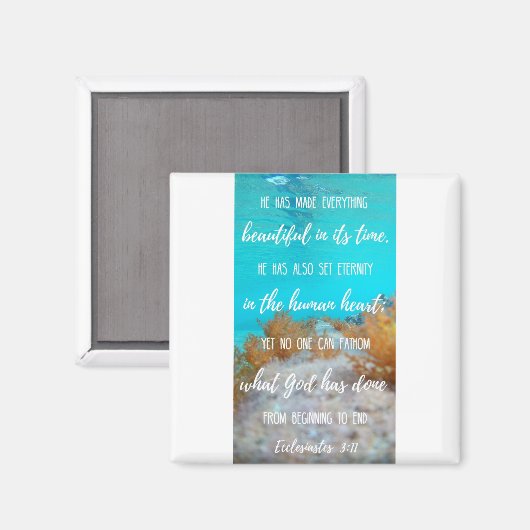 2 Zoll Square Magnet - Altes Wasser Magnet 2 (Vorderseite/Rückseite)