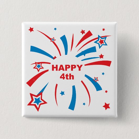 2-Zoll-Square-Taste Button (Vorderseite)