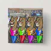 2-Zoll-Square-Taste - Office-Cougars Button (Vorderseite)