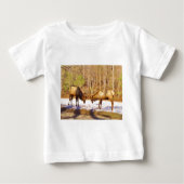 2~ zwei Bull Elk im Schnee Baby T-shirt (Vorderseite)
