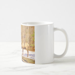 2~ zwei Bull Elk im Schnee Kaffeetasse