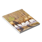 2~ zwei Bull Elk im Schnee Notizblock (angewinkelt)