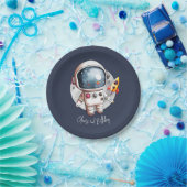 2. Zwei zum Mond Geburtstag Pappteller (Party)