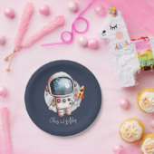 2. Zwei zum Mond Geburtstag Pappteller (Party)