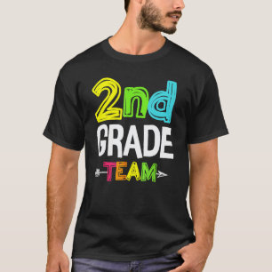 2. Zweitklassenteam Lehrer Schüler Glücklich Zurüc T-Shirt