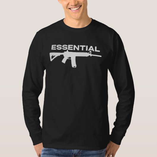 2A 2nd Amendment Essential AR15 Pro Gun T-Shirt (Vorderseite)