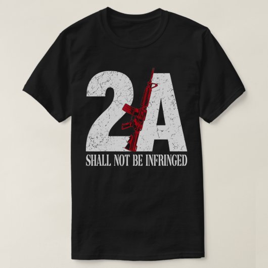 2A AR15 Rifle 2nd Amendment Patriotic Gun Owner  T-Shirt (Design vorne)