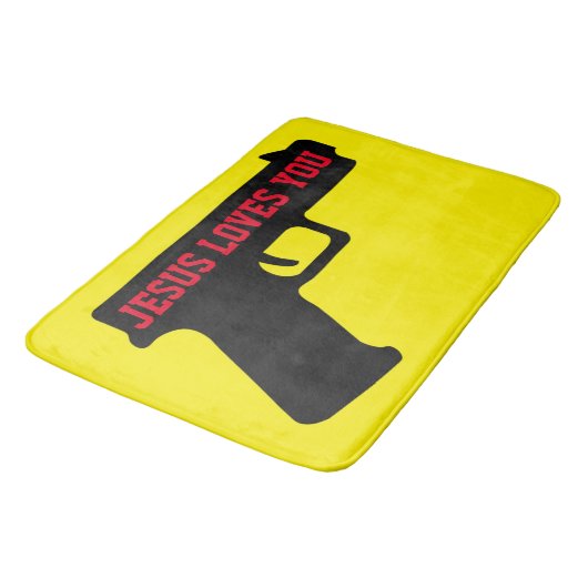 2A - JESUS-LIEBEN IHNEN Bath Mat Badematte (Schrägansicht)