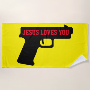 2A - JESUS LIEBEN IHR Badetuch
