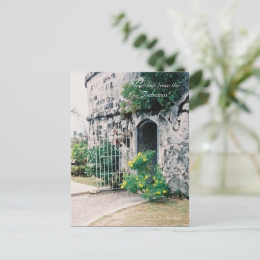 2a mine, Grüße von den Bahamas!, Julie Henkle Postkarte (Stehend Vorderseite)