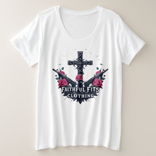 2A Plus Size Basic-T-Shirt Große Größe T-Shirt (Design vorne)