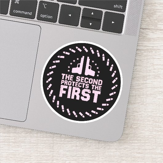 2A Second schützt die erste Freisprechrühre pink Aufkleber (Detail)