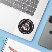 2A Second schützt die erste Freisprechrühre pink Aufkleber (Laptop mit iPhone)