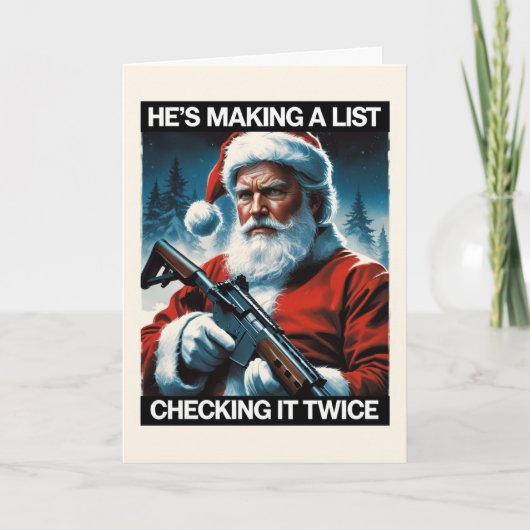 2A Weihnachtskarte | Gun Rights Holiday Karte (Vorderseite)