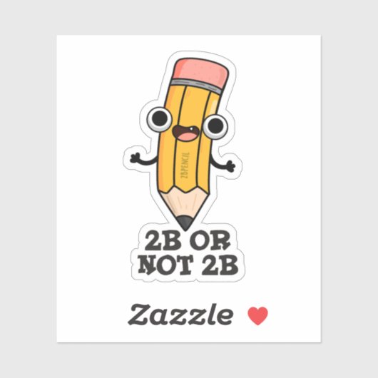 2b oder nicht 2b Funny Shakespeare Pencil Pub Aufkleber (Blatt)
