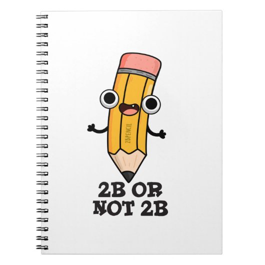 2B oder nicht 2B Lustiger Shakespeare Bleistift-Wo Notizblock (Vorderseite)