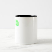 2b oder nicht 2b Programmierer, IT-Nerd, Coder, Co Zweifarbige Tasse (Mittel)