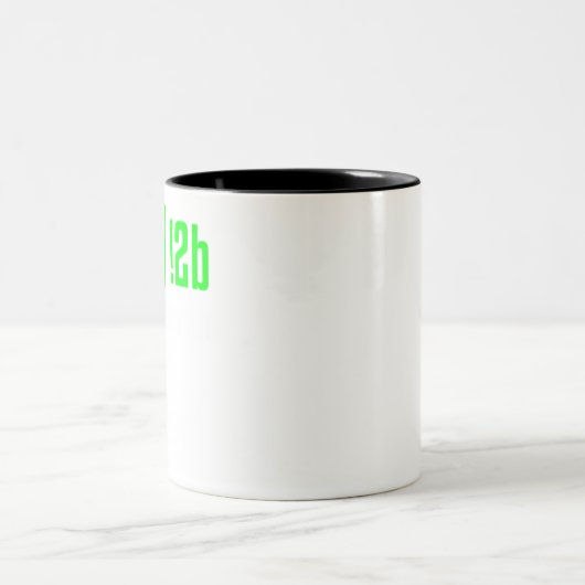 2b oder nicht 2b Programmierer, IT-Nerd, Coder, Co Zweifarbige Tasse (Mittel)