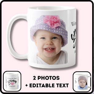 2Beste Oma der Welt seit Jahr 2 Foto Cute  Kaffeetasse