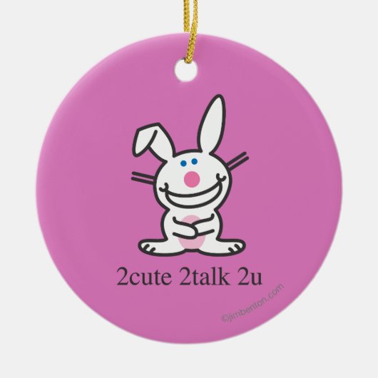 2cute 2talk 2u keramik ornament (Vorne)