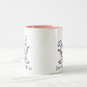 2cute 2talk 2u zweifarbige tasse (Mittel)