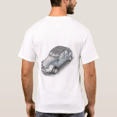 2CV Citroen explosided view T-Shirt (Rückseite)