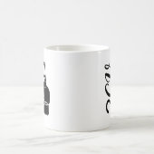 2CV Deux Chevaux Black Chic Script Schriftart Typo Kaffeetasse (Mittel)