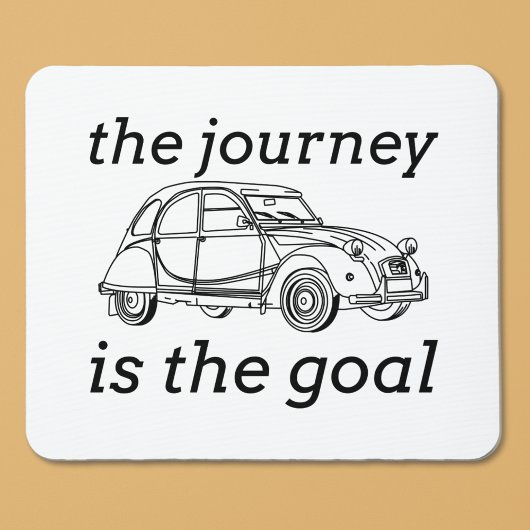 2CV Deux Chevaux Die Reise ist das Ziel Mousepad