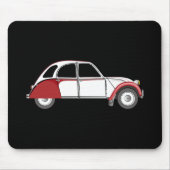 2CV Deux Chevaux Dolly Oldtimer Red Mousepad (Vorne)