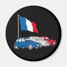 2CV Deux Chevaux Französische Tricolore-Flagge