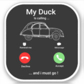 2CV Deux Chevaux Funny Smartphone Aufkleber (Vorderseite)