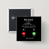 2CV Deux Chevaux Funny Smartphone Postkarte Button (Vorne & Hinten)