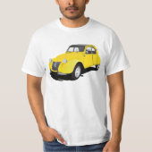 2CV (deux chevaux) gelb T-Shirt (Vorderseite)