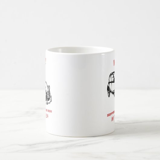 2CV Deux Chevaux Hippie-Warnung Kaffeetasse (Mittel)