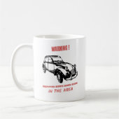 2CV Deux Chevaux Hippie-Warnung Kaffeetasse (Links)